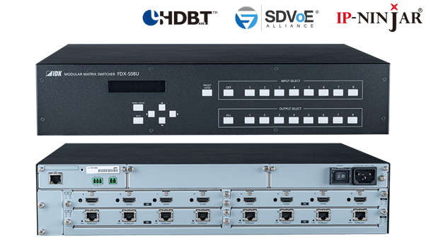 FDX-S08U, 4K@60 (4:4:4) Modular Matrix Switcher with 8 Inputs & 8 Outputs, Frame