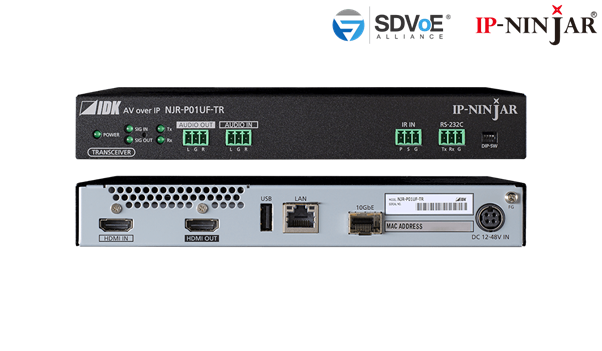NJR-P01UF-TR - 4K@60 HDMI Transceiver Fiber model (SFP+ module sold separately)