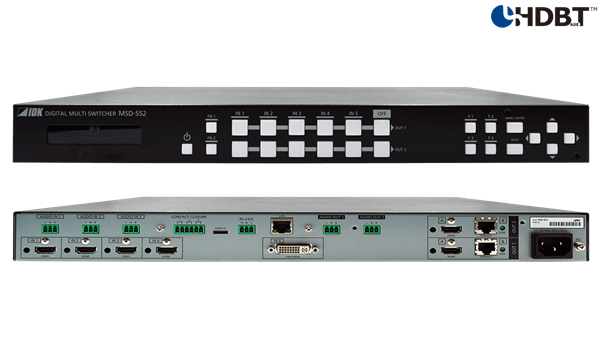 MSD-S52 - Digital Multi Switcher with 5 Inputs & 2 Outputs