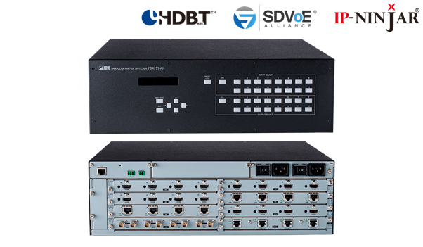 FDX-S16U - 4K@60 (4:4:4) Modular Matrix Switcher with 16 Inputs & 16 Outputs- Frame