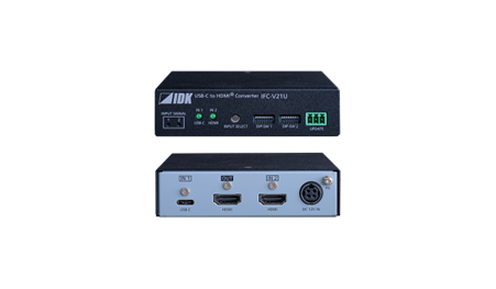 IFC-V21U - 4K@60 (4:4:4) USB-C (Alt Mode) to HDMI Converter/Switcher with 2 Inputs & 1 Output