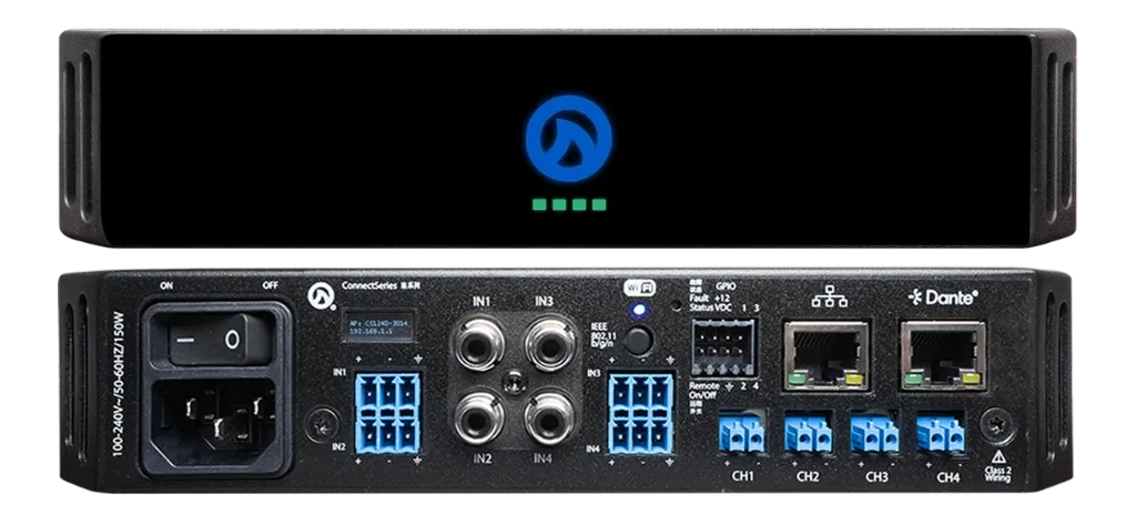 [LEA CS124D - 4x 120w 4ch Amplifier Dante] CS124D