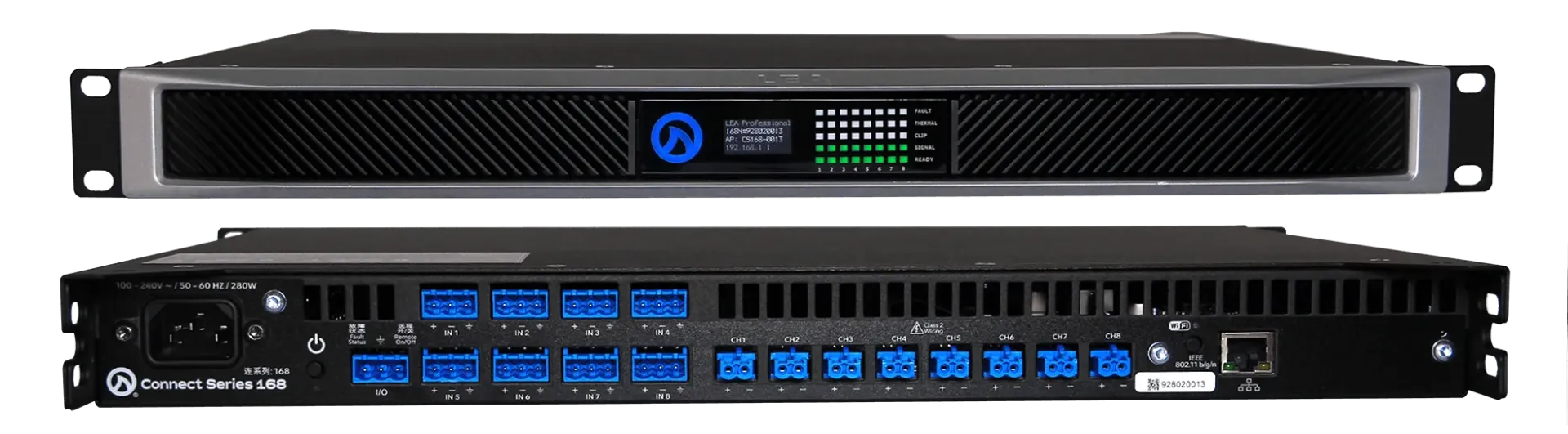 [LEA CS168 - 8x 160w 8ch Amplifier] CS168