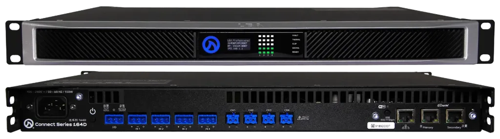 [LEA CS164D - 4x 160w 4ch Amplifier with DANTE] CS164D
